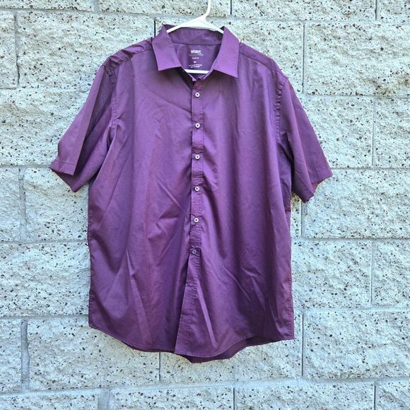 Men's MIX&NY purple, button-down casual dress shirt - Picture 3 of 16